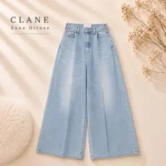 Suzu Hirose×CLANE TUCK WIDE DENIM PANTSのサムネイル