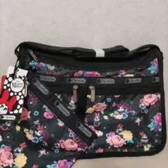 未使用 レスポートサック ミニーマウス ショルダー ディズニー フラワー