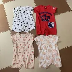 ベビー服　60 70サイズ　半袖　前開き　ロンパース　西松屋　ベビードール