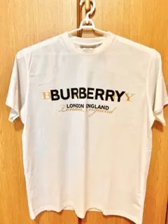 BURBERRY Tシャツ ホワイト ダブルロゴ　新品タグ付き