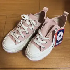 コンバース ALL STAR 厚底 ピンク　スニーカー　オールスター　23cm