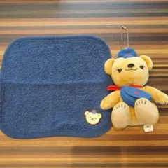 「ぽすくま」ぬいぐるみキーホルダー&ハンドタオル2点セット！