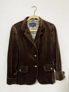 BURBERRY ブラウン ベルベット ブレザー 42