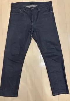 美品 UNIQLO ユニクロ セルビッジ スリムフィットジーンズ 33