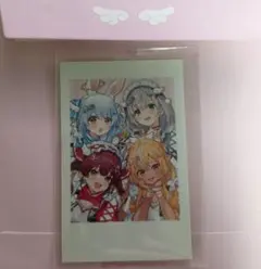ホロライブ 3期生 1stEPきゅるるん大作戦 チェキ風カード4人集合絵
