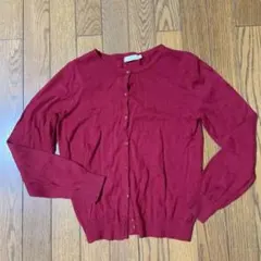 【美品】カーディガン　赤カーディガン　Mサイズ　アースミュージック&エコロジー