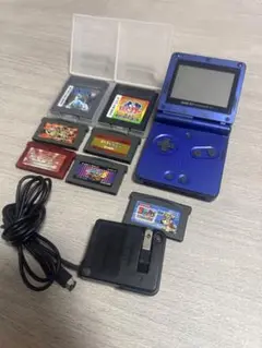 ゲームボーイアドバンスSP 青 付属品付き