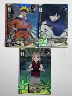 naruto kayou ナルトカード SLR ブラック ナルト サスケ サクラ - メルカリ