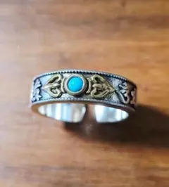 ナバホ族風 シルバー リング ヴィンテージ風 インディアン メキシカン 64
