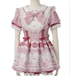 リズリサ Sweet Gingham Tea Room セットアップ ピンク - メルカリ