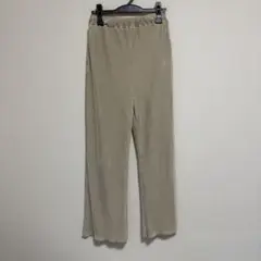 ベージュ プリーツ加工 パンツ Sサイズ