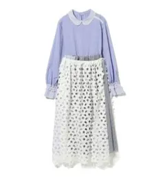 TORI-TO × BEAMS BOY　エプロン付き シャツワンピースセットのサムネイル
