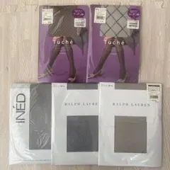 柄ストッキング　まとめ売り　５足セット