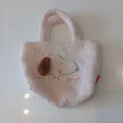スヌーピーミニバッグ　うすいピンクのサムネイル