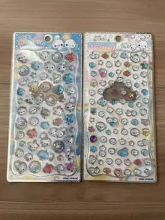 あわわちゃん プチドロップステッカー ジュエル ボンボン シール カミオジャパン