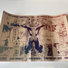 ヒロアカ　原画展　カフェ　特典　ランチョンマット　オールマイト　緑谷　爆豪