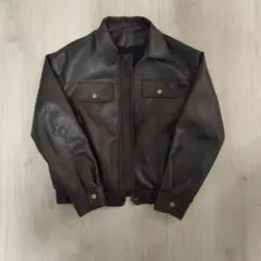 Dazy ダークブラウン レザージャケット Mサイズ