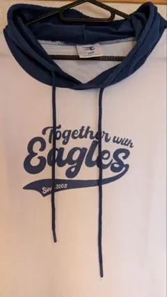Rakuten Eagles パーカー FREEサイズ　 ホワイト/ネイビー