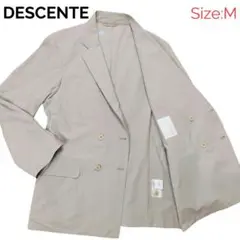 DESCENTE PAUSE ポーズ ダブル ジャケット Mサイズ ベージュ