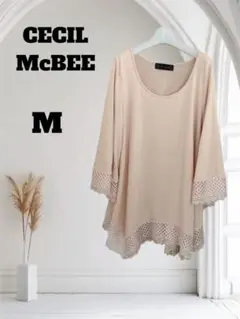 CECIL MacBee/セシルマクビー/Aライン/カットソー/ピンク/M