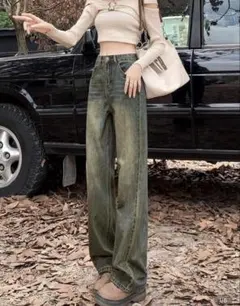 ハイウエスト ストレート