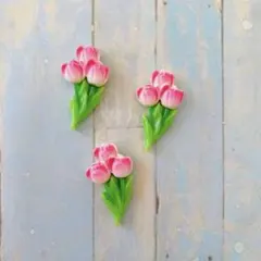 デコパーツ[1-181]　ハンドメイド   チューリップ
