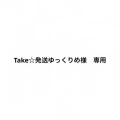 Take☆発送ゆっくりめ様　専用