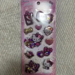 【即日発送】サンリオ　スパンコールパーティーシール　ハローキティ　カプセルシール