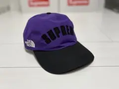 シュプリーム ノースフェイス キャップ パープル