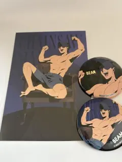 チェンソーマン プラザ ロフト 特典ポストカード＆缶バッジ2種セット ビーム