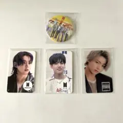 BTS JUNG KOOK トレカ3枚と缶バッチ