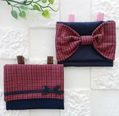 ハンドメイド＊移動ポケット＋クリップ2組　ファミリアお好きな方　移動ポーチ