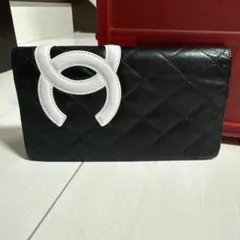 極美品☆CHANEL カンボンライン2つ折り長財布 デカココ・正規品 - メルカリ