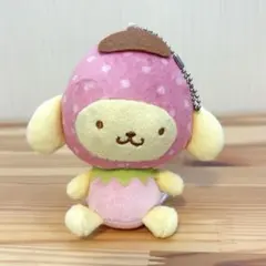 ファミマ限定 イチゴシリーズ ポムポムプリン マスコット ぬいぐるみ