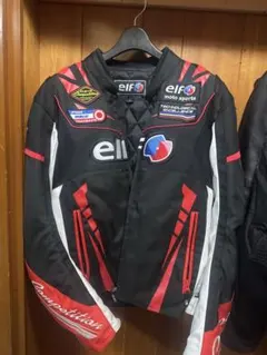 【ちゃむ様専用】elf ライディングジャケット Mサイズ 黒/赤/白
