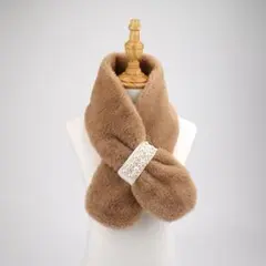 マフラー　スヌード　ファー　パール　上品　防寒　おしゃれ　韓国　ふわふわ　モコ
