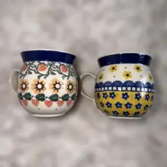 ポーランド食器 ☆2個セット☆ ポーリッシュポタリー ツェラミカ