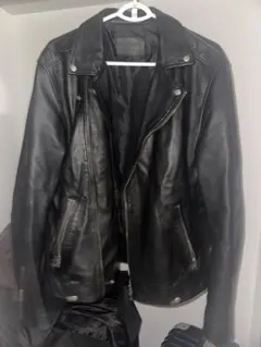 ALLSAINTS ダブルライダース レザージャケット ブラック - メルカリ