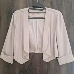 ベージュ 五分袖 Mサイズ