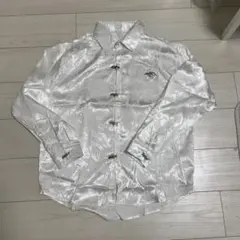 サテン ブラウス