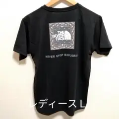 ノースフェイス　Ｌ　バンダナ　スクエアロゴ　Tシャツ　黒