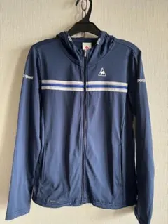 le coq sportif ネイビー フード付き　フルジップパーカー　Sサイズ