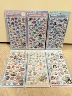 【正規品】水族館限定　ボンボンドロップシール ６枚セット