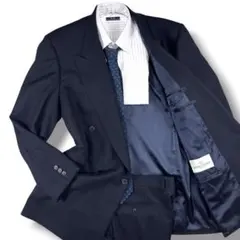 極美品 ミラショーン スーツ ダブルピークドラペル カシミヤ 100AB7 XLのサムネイル