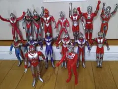 ウルトラマン　フィギュア　ソフビ　16センチ前後　16体