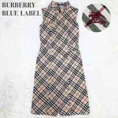 希少 美品 BURBERRY BLUE LABEL ワンピース ノバチェック