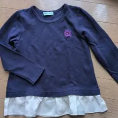 hakka kids ネイビー 長袖カットソー 110