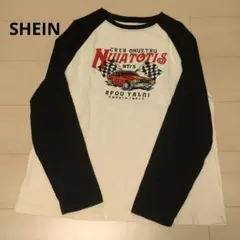 SHEIN★ロンT (黒/クリームイエロー・L)