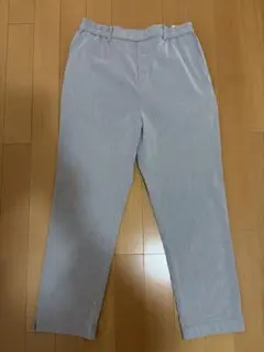 コムサイズム　COMME CA ISM ストライプ　ウエストゴムカジュアルパンツ