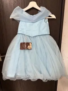 水色チュールドレス 未使用タグ付き